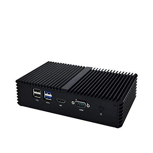 QOTOM-Q555G6 Mini PC 6 LAN Intel Core i5 7200U Pfsense Firewall Micro Computer Router Server Linux Ubuntu Barebone PC,Support AES NI