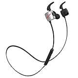 Bluedio TE (Turbine) Bluetooth 4.1 Wireless Sports Headphones, Sweatproof Running Earbuds with Mic (Black)