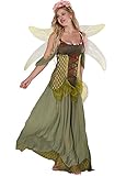 JJ-GOGO Fairy Costume Women - Forest Princess Costume Adult Halloween Fairy Tale Godmother Costumes