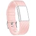 iGK Replacement Bands Compatible For Fitbit Charge 2 Bands, Adjustable Replacement Bands with Metal Clasp Compatible For Fitbit Charge 2 Wristbands Special Edition Pink Small