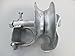 Pressed Steel Rear Track Roller Guide Roller Light Duty Chain Link Gates 1-5/8