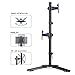Suptek Dual LED LCD Monitor Stand up Free-Standing Desk Mount Extra Tall 31.5″ Pole Heavy Duty Fully Adjustable Stand Vertical Array for 2 / Two Screens up to 27 inch (ML6802)thumb 4