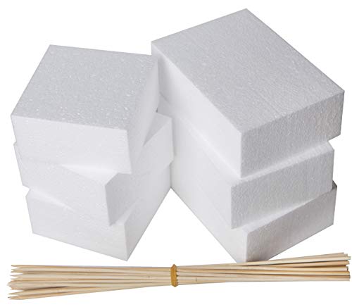 image for Bargain Paradise 24 Pack Foam Blocks - Styrofoam Square Blocks, Rectan