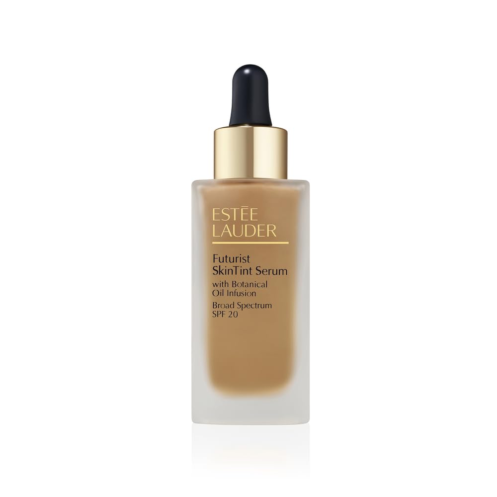 Estée Lauder Futurist Skin Tint Serum Foundation SPF 20 with Glycerin | Light Coverage, 1.0 Fl Oz, 4W1 Honey Bronze