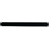 1U Filler Panel, Flat Black Steel for 19" Racks &amp; cabinets (RF1SP)