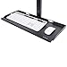 VERSATABLES Fixed Wall Mount Computer Station, Sit Stand Adjustable Height Monitor, Keyboard Workstation, Made in USA, Black