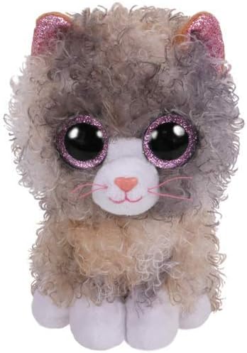 Ty Beanie Boos Cat Plush Muffin Sophie Pepper Frights Tabitha Reagan Buckwheat Big Eyes Stuffed Animal (Scrappy)