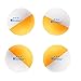 KEVENZ 60 Pack Ping Pong Balls, 3 Star Advanced Table Tennis Balls, Bulk Outdoor and Indoor Ping-Pong Ball for Training, Competition and More, Orange and White