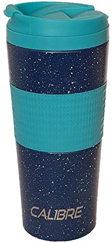 Starburst (Calibre) by Happy Earth (400ml, Double Wall high Grade Stainless Steel Travel Mug, Vacuum Insulated, Spill Proof lid, BPA Free)
