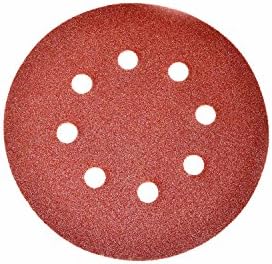ALEKO 14SD01H 5 Pieces 120 Grit Sandpaper Discs With 8 Holes 5 Inches