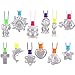 12 Pieces Sand Art Bottle Necklaces Animals Sand Art Necklace for Novelty Art Activity Group Variety Summer Beach Games Sand not Included