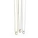 Me Plus Petite Initial Letter Alphabet Pendant Charm Gold Dipped Necklace Gold Silver Rosegold (23 Letters)