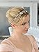 Mariell Rose Gold Freshwater Pearl and Crystal Bridal Ribbon Headband Hair Vine