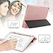 SWEES Compatible with iPad 9.7 2018/2017 Case with Pencil Holder, Shockproof Leather Smart Cover Auto Sleep/Wake with Pencil Cap Holder Compatible for iPad 9.7 inch 6th/5th Generation, Pink Marble