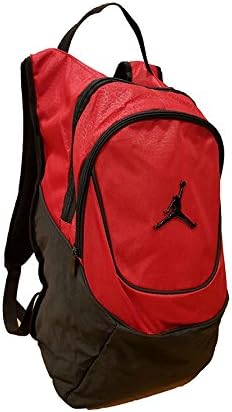 Jordan Nike Air Jumpman Laptop Backpack Book Bag-Red w/FREE Cell Phone Anti-Dust Plug