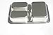 Stainless Steel Lunch Box with 3 Compartments - Eco Friendly Bento Container with a Complimentary BPA Free Plastic Lid for Kids and Adults