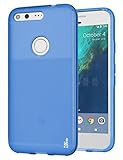 Google Pixel Case, DGtle Anti-Scratches TPU Gel Premium Slim Flexible Soft Bumper Rubber Protective Case Cover for Google Pixel (Matte Blue)