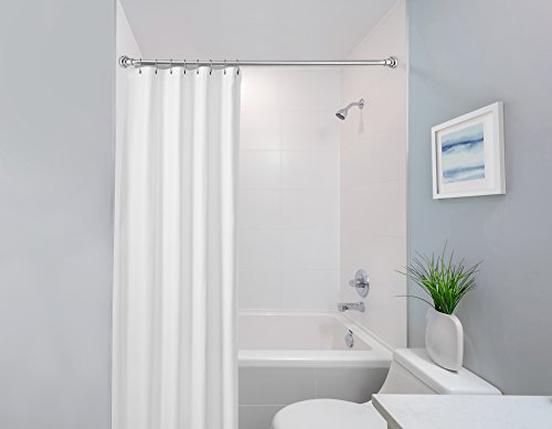 Cascading Steps in Polished Chrome, Shower Curtain or Window Drapery Tension Rod by AMG, 42" to 72" - Thumbnail 6