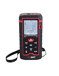 Laser Distance Meter EnnoLogic ed560l   Laser cinta métrica con area, volumen y Pythagorean Mode, 196 pies