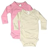 Preemie Long Sleeve Kimono One Piece with Mittens (2-Pack)