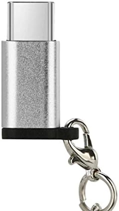 huichang USB-C Type-C to Micro USB Data Charging Adapter For Samsung Galaxy S9/S9 Plus (Silver)