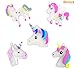 Monqiqi 48 Pack Unicorn Bracelets Party Wristbands for Birthday Party Favor Supplies (Glow Unicorn Bracelets)