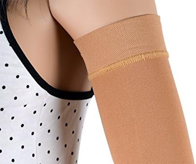 AssisticaAssistica Compression Arm Sleeve for Lymphedema, Medical Mastectomy Product for Women, Upper Arm 20-30 mmHg Support, Breast Cancer Post Surgery Garment - US Large/EU X-Large