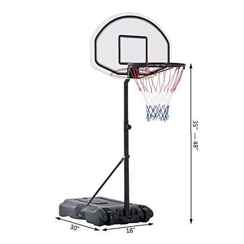 FCH Poolside Basketball Hoop Swimming Pool Kids Junior Adjustable