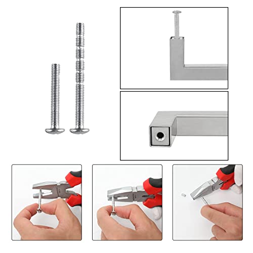 homdiy 30 Pack 8 Inch Brushed Nickel Cabinet Pulls