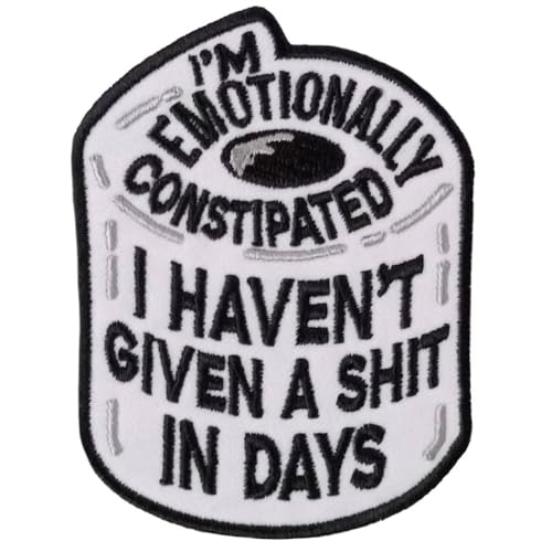 Milwaukee Leather Constipated 3 x 3.75 Embroidered Patch