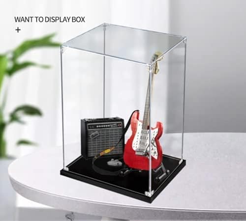 LMTIC Acrylic Display Case for Lego Ideas Fender Stratocaster