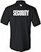 Peerless Security Silkscreen Front & Back Black Sport Polo (X-large)