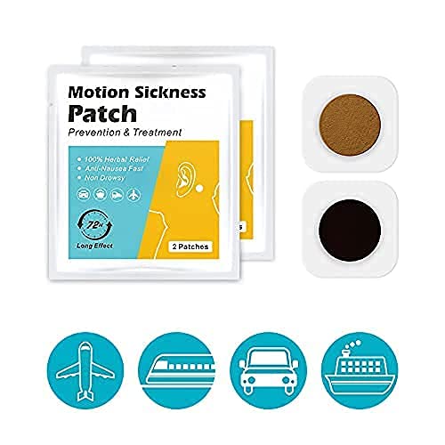 20 Count Motion Sickness Patch for Car and Boat Rides, Cruise and