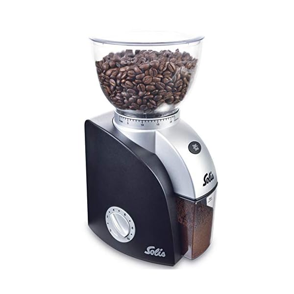 Solis Scala Plus 1661 Kaffeemühle Elektrisch - Coffee Grinder - Espressomühle mit 22 Mahlgradeinstellungen - 250g…