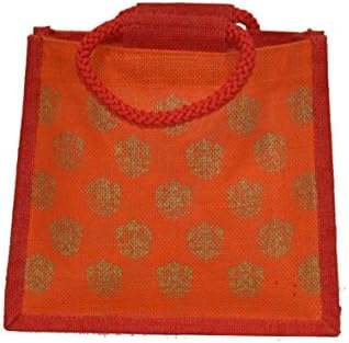 Jute Print Oversized Large Tote Bag, Eco Friendly - Classic and Elegant print pattern Use for Groceries or any Shopping trip
