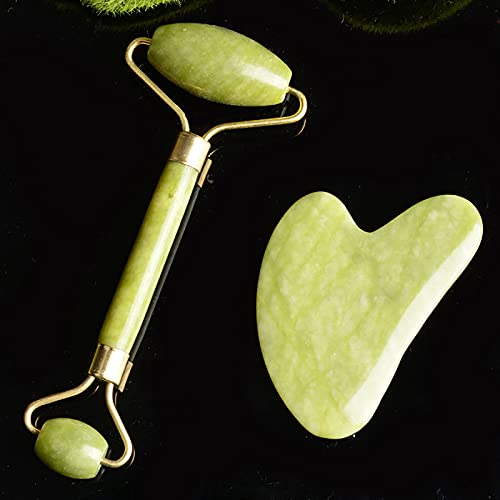 Gua Sha Set Jade Pattern, Resin Guasha Facial Lifting Tools Anti Aging Skin Care Tools Massage Beauty Tool for Women… - Image 2