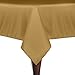 Ultimate Textile 60 x 120-Inch Rectangular Polyester Linen Tablecloth Gold