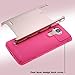 LG G Stylo / LG G4 Stylus (LS770) Case,AnnBay(TM) for LG G4 Stylus/LG G Stylo 2in1 Hybrid Armor Case Heavy Duty Case,High Impact Case(Gold/Hot pink)