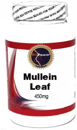 Mullein Leaf 450mg 100 Capsules # BioPower Nutrition