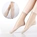 Women’s Silky Ankle High Tights Hosiery Socks Thin Sheer Stockings(10 Pair Pack)(black)