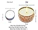 Big Aromatherapy Scented Candles Essential Oils Natural Soy Wax Portable Travel Tin Candle Set of 4 Gift Huge 6 Ounce tins 140 Hour Burn Long Lasting Fresh Citrus, Warm Amber, Wild Mint, Sweet Basilthumb 3
