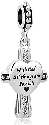 Roy Lopez Bible With God All Things Are Possible Religious Charms Bead For Bracelets