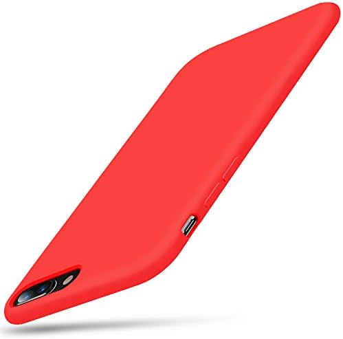 iPhone 7 plus Case / iPhone 8 plus Case, SKEEPER Liquid Silicone Gel Rubber 5.5" Shockproof Protective Cover for iPhone 7plus / 8plus [Red]