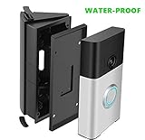 HOMONO Waterproof Adjustable 30 to 55 Degree Angle Mount for Ring Video Doorbell 1st and 2nd Angle Adjustment Adapter Mounting Plate Bracket Wedge Kit (Doorbell NOT Included)