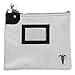 Medication Bag Heavy Canvas Standard Keyed Lock with Card Holder White