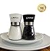 Refillable Salt and Pepper Grinder Set - Multi-Function Pepper Mill - Spice Grinder - Salt and Pepper Shakers - Sleek, Sophisticated Spice Mill- Durable, High Grade Ceramic Adjustable Grinding Core