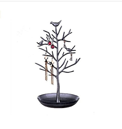 Bidlsbs Antique Birds Tree Stand Jewelry Display Necklace Earring Bracelet Organizer Holder