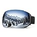 ENKEEO Ski Goggles Detachable Dual Layer Anti-Fog Lens 100% UV400 Protection, Bendable Frame, Anti-Slip Strap with Comfort, Wind Resistant 3 Layers Foam for Adult Snowboarding Skating, Magnet Mercury