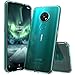 OUBA Nokia 7.2 Case, Nokia 6.2 Case, [Shock Absorbing] Air Hybrid Slim fit Armor Shockproof Drop Protection Crystal [Clear] Back Protective Case + TPU Bumper Cover Compatible for Nokia 7.2 - Clear