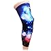 COOLOMG (Pair Basketball Knee Pads for Kids Youth Adult Nebula Galaxy Long Leg Knee Sleeves Protector Gear EVA NASA Digital Camo XXS-XL